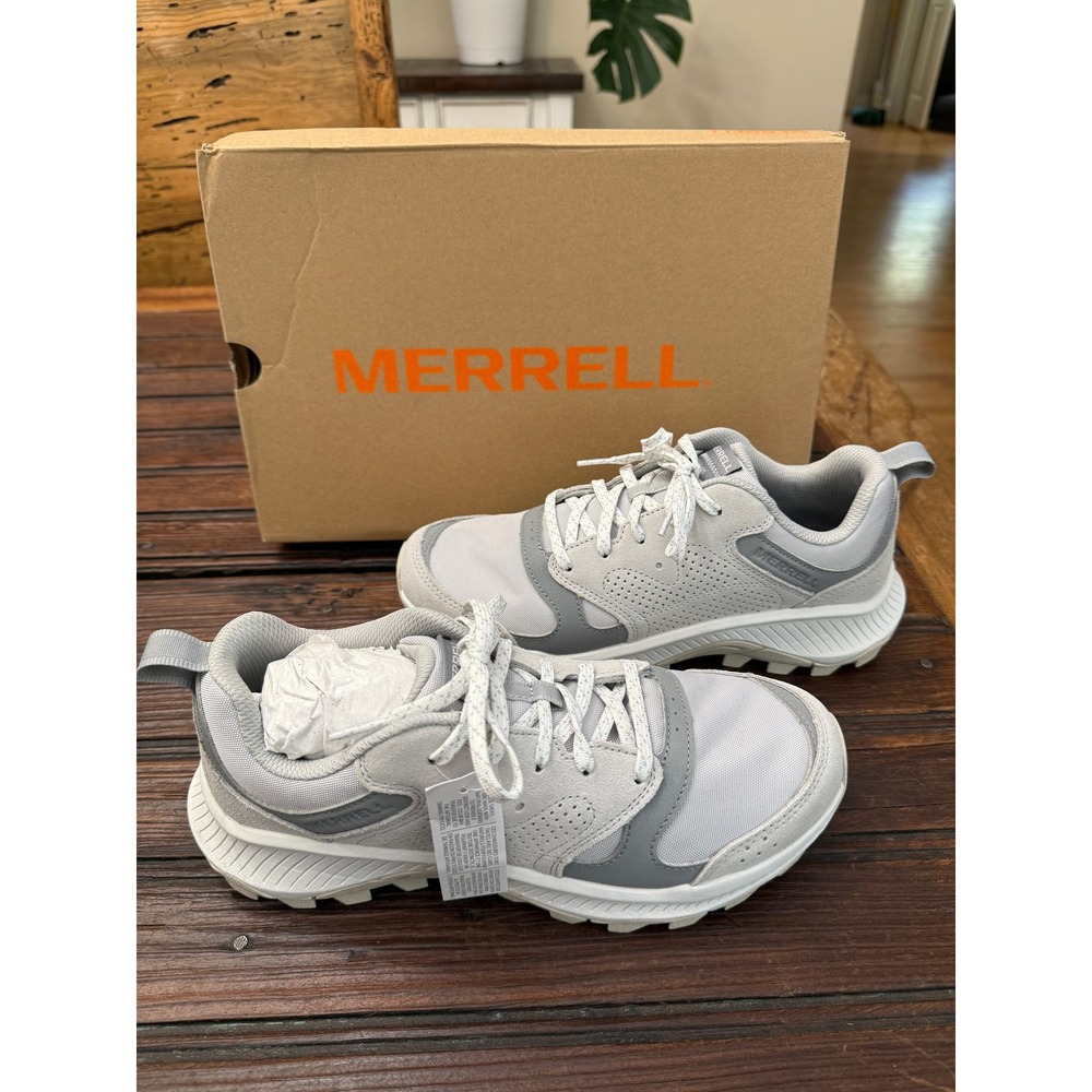 Merrell Tempo Sol Womens 9 Pigeon Grey Trail Walking Sneakers New